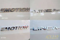 Detailing, logo cleaning