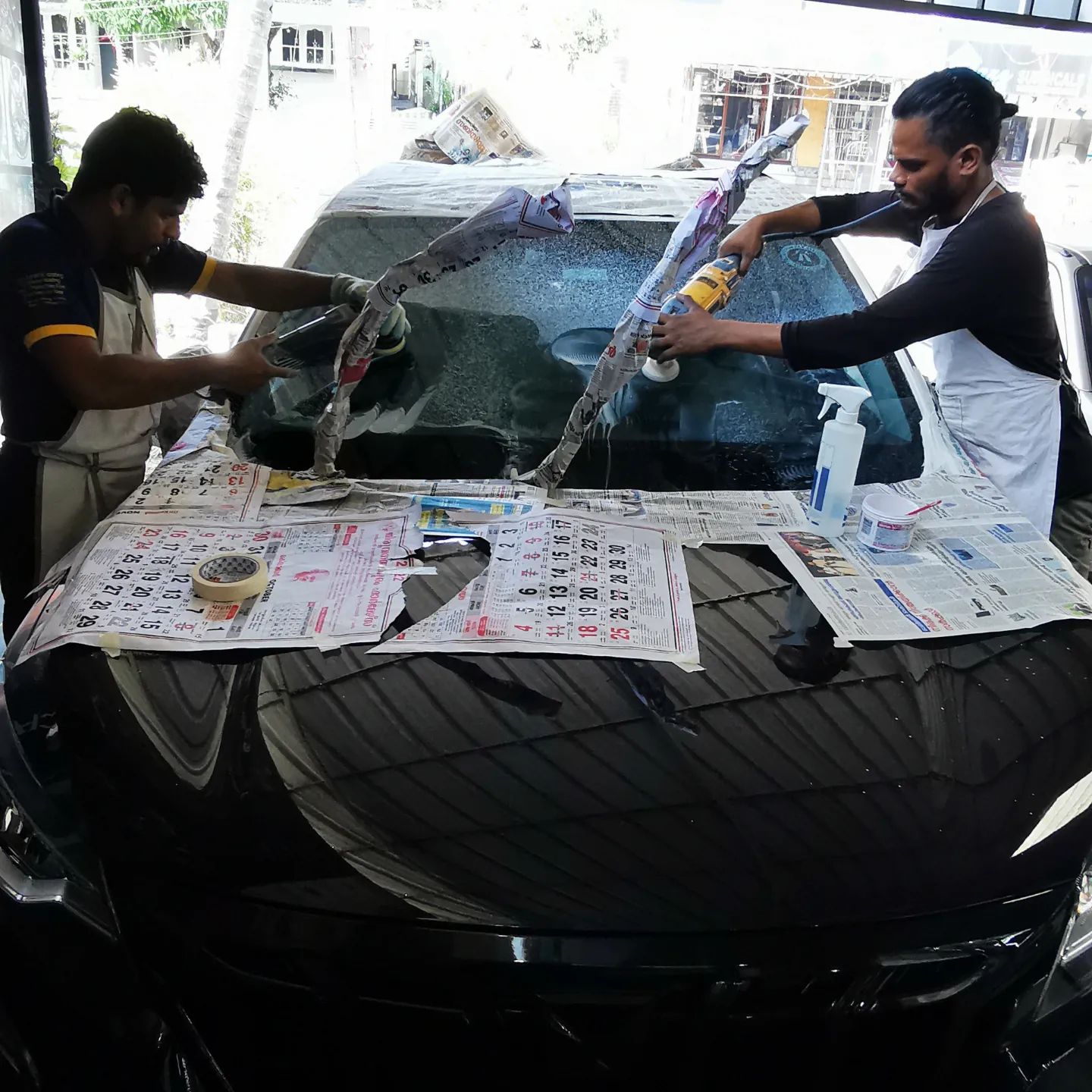 windshield restoration, scratch remove