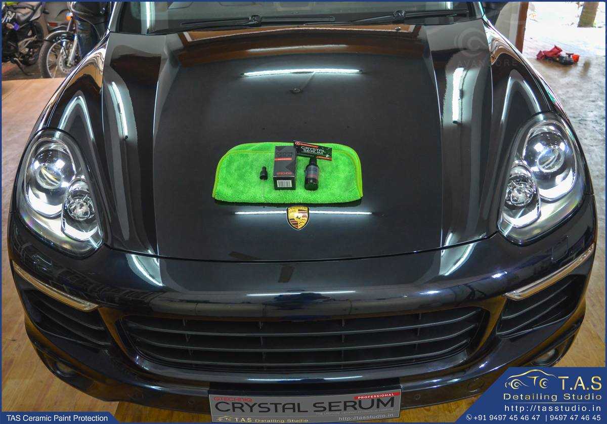 Porsche Crystal Serum at Travancore auto spa, TAS